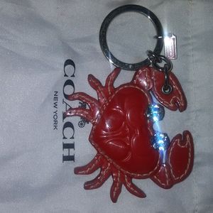 Coach keychain fob